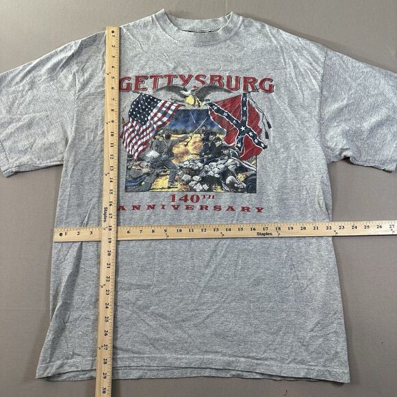 Battle of Gettysburg 140th Anniversary T Shirt size Men's XL Civil War - Picture 5 of 5